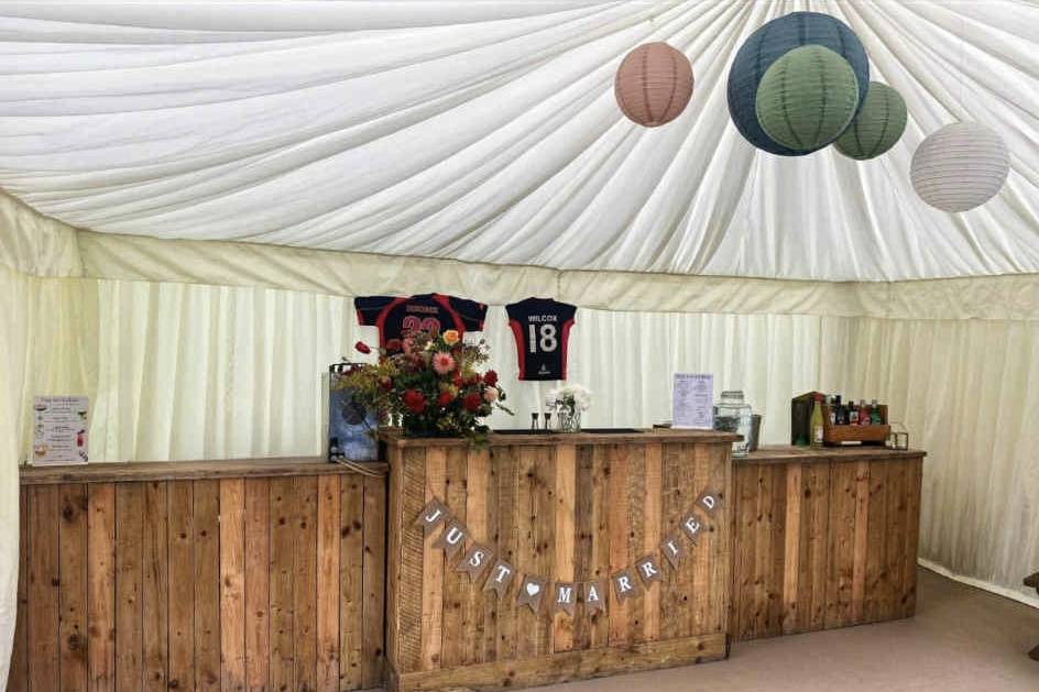 Our iconic Rustic Long Bar