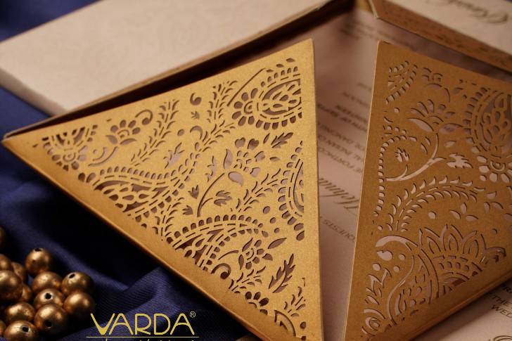 Laser-cut wedding invitations