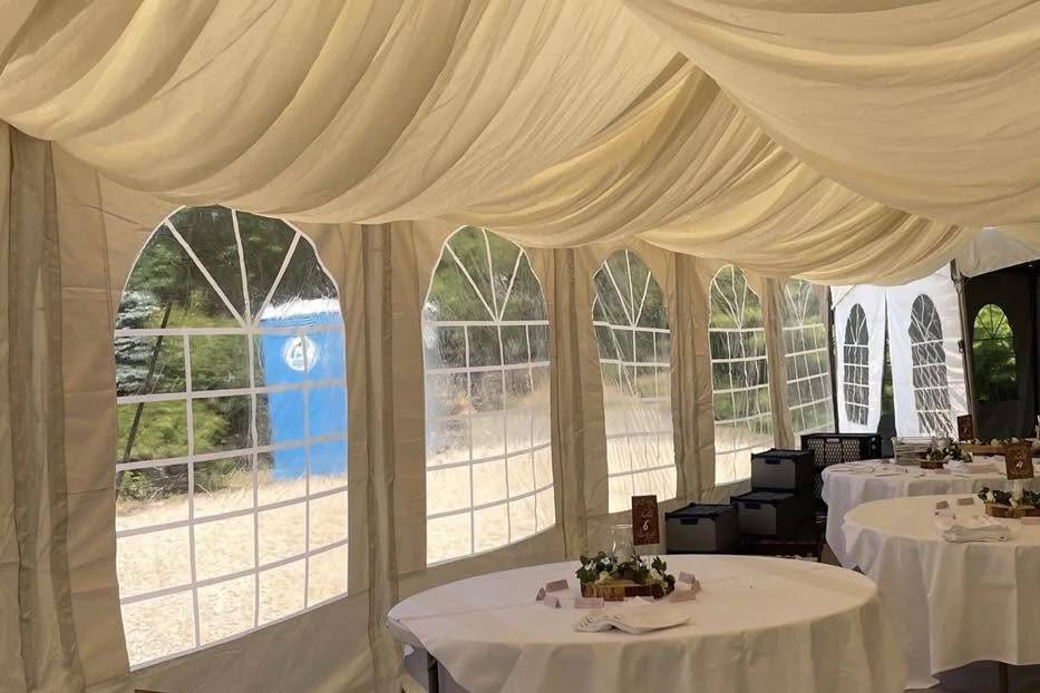 Marquee dining tables