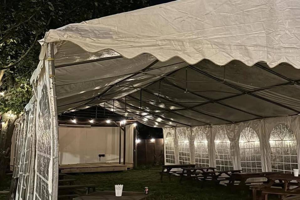Marquee at night