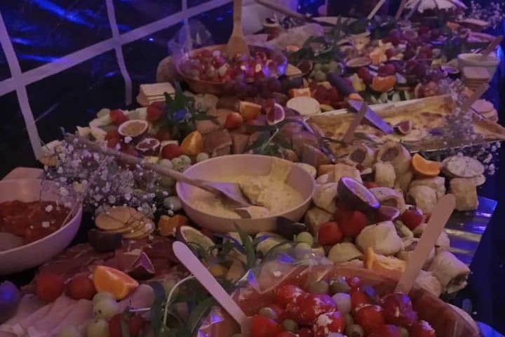 Evening grazing table