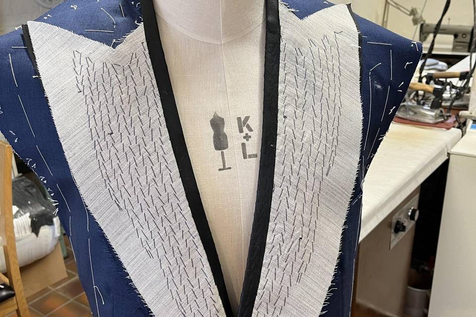 Pad stitched lapels