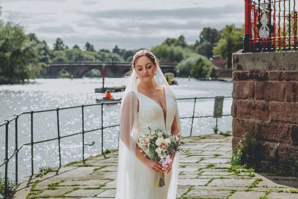 Bride portrait by Chester rive