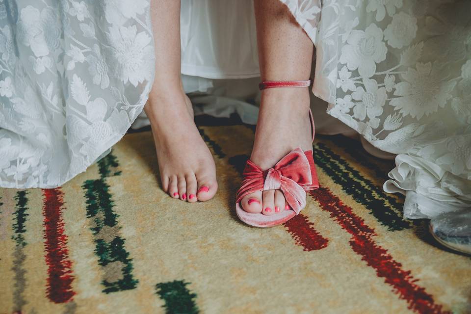 Bride's shoes