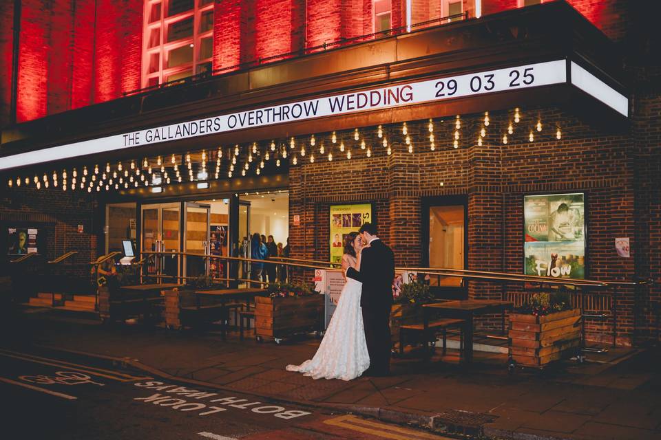 Couples names in lights