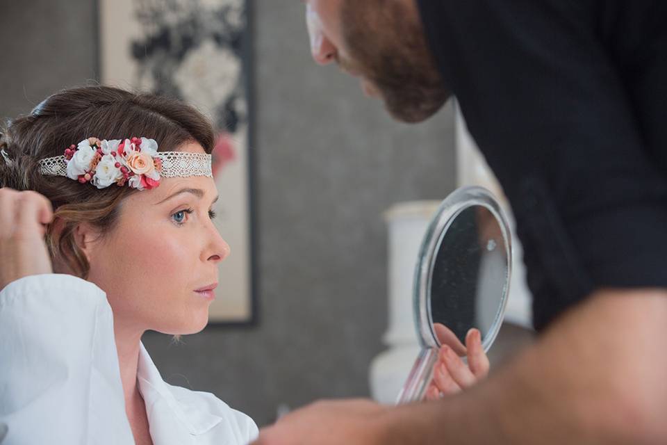 The preparations of the bride