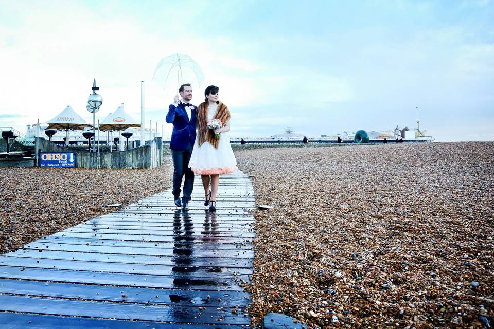 Brighton Seafront wedding