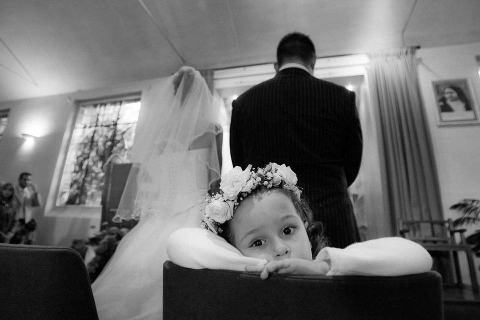 Reverse shot with the child