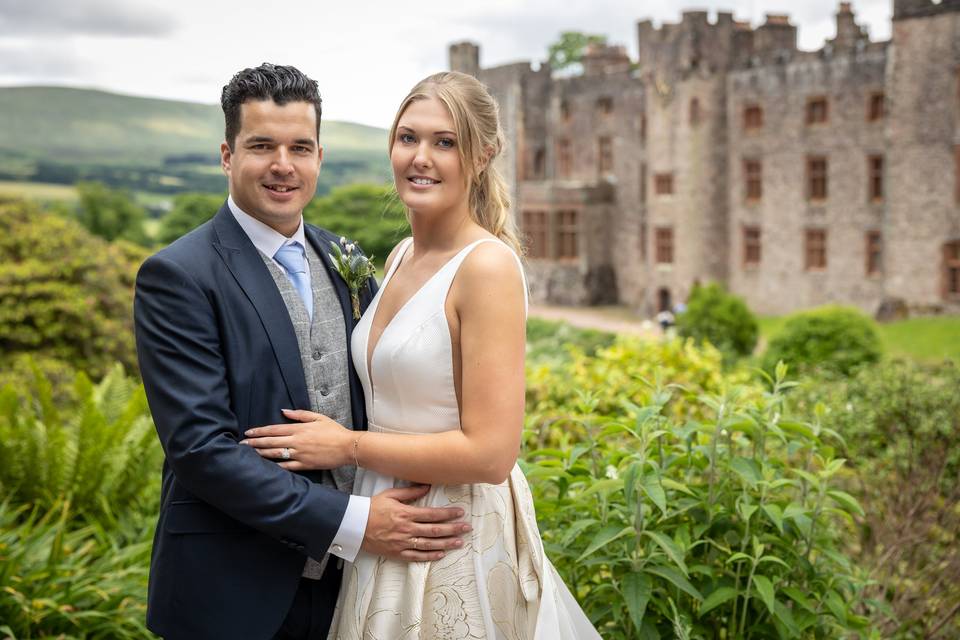 Stunning couple and castle