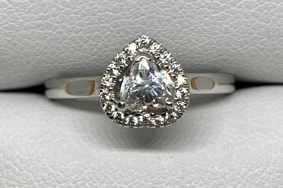 Heart Shaped Diamond  Ring
