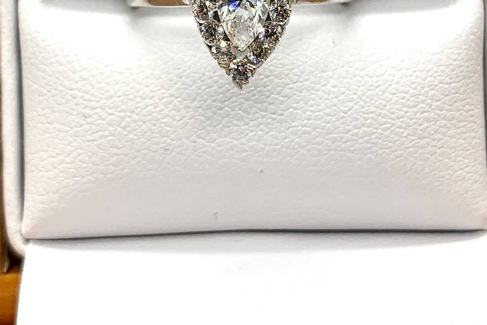 Pear Shaped Engagement Ring