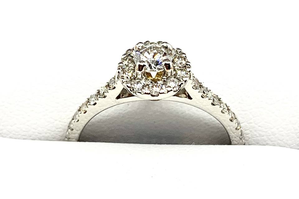 Shoulder set Engagement Ring