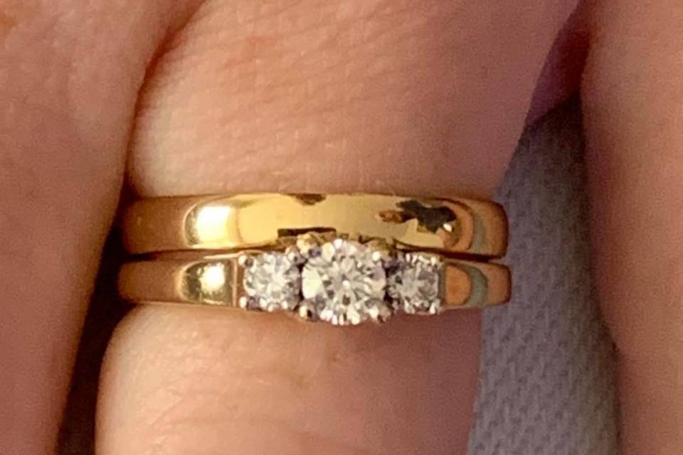 Yellow Gold Court Wedding Ring