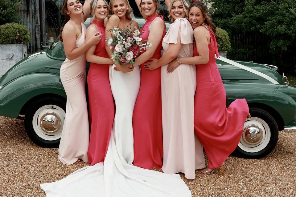 Bride and Bridesmaids