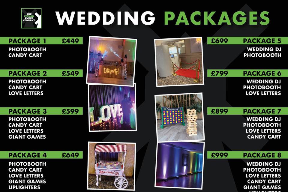 Wedding packages 2026/7