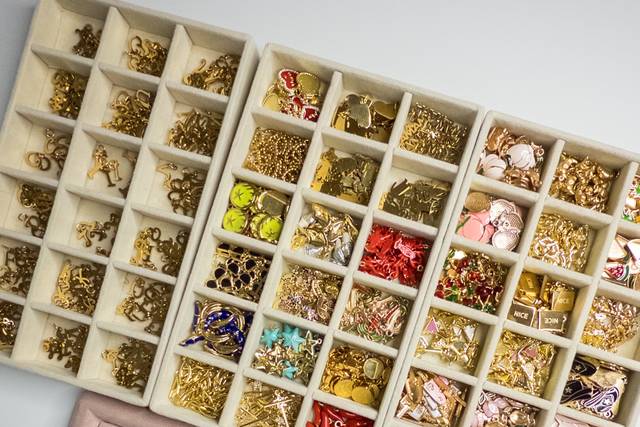 More than 400 charms in stock