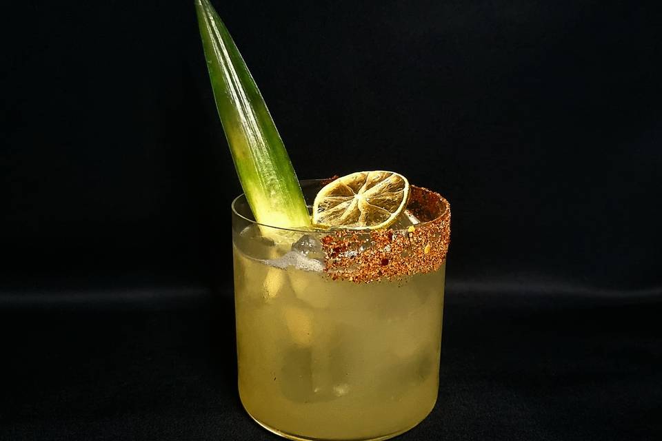 Spicy pineapple margarita