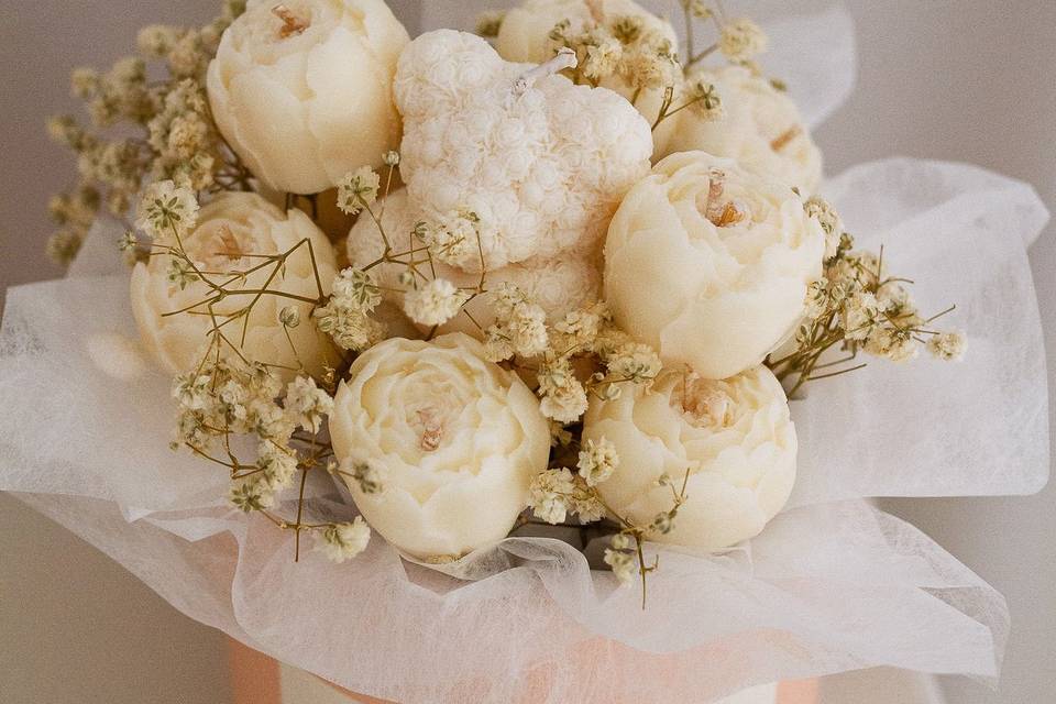 Teddy Bear Candle Bouquet