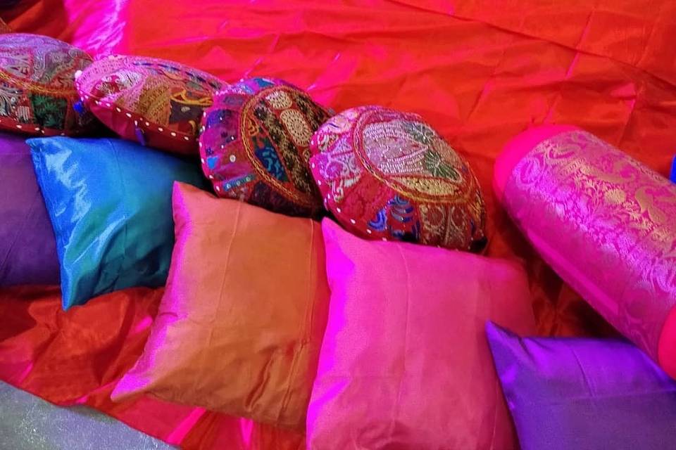 Sangeet cushions