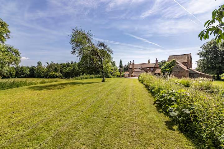 Lawned area of gardens
