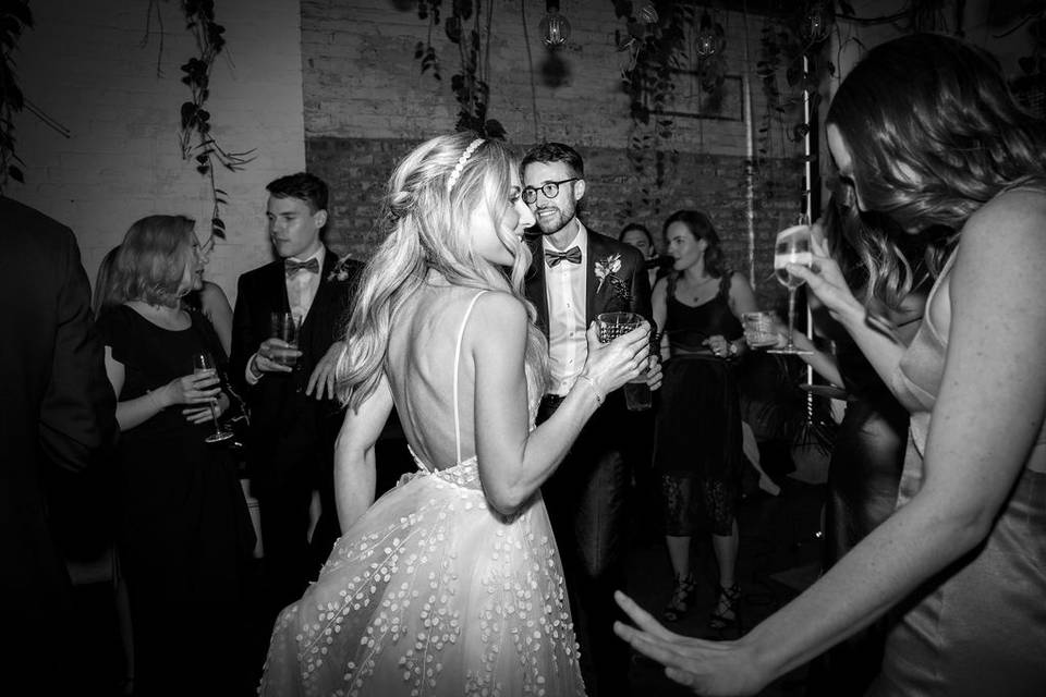 Dancefloor Bride And Groom