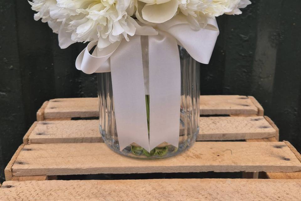White Peony Bouquet