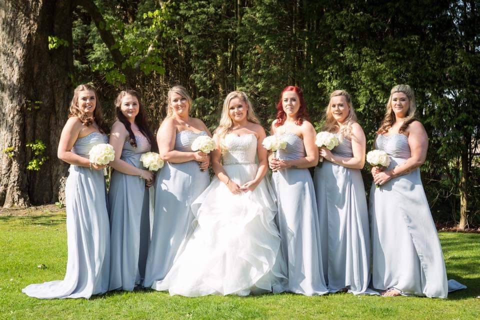 Bride and Bridemaids