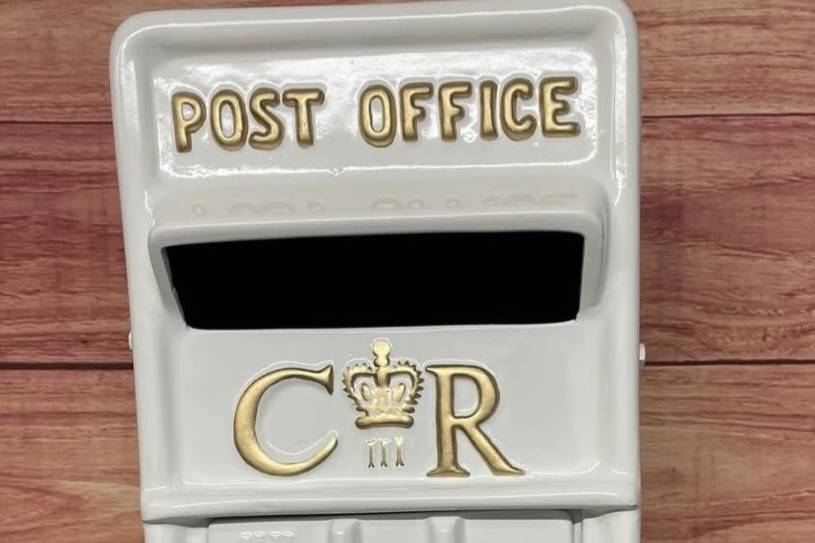 White postbox to hire