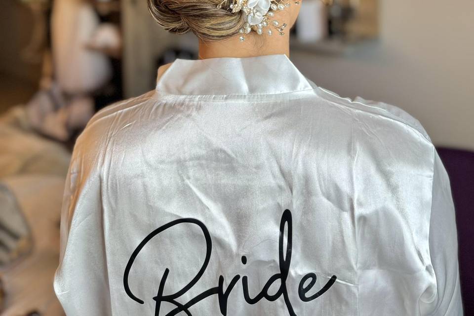 Bridal low bun