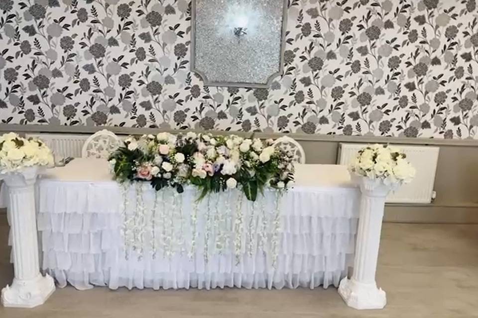 Bride table
