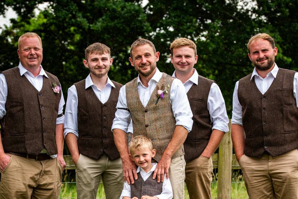 Groom and his merry men