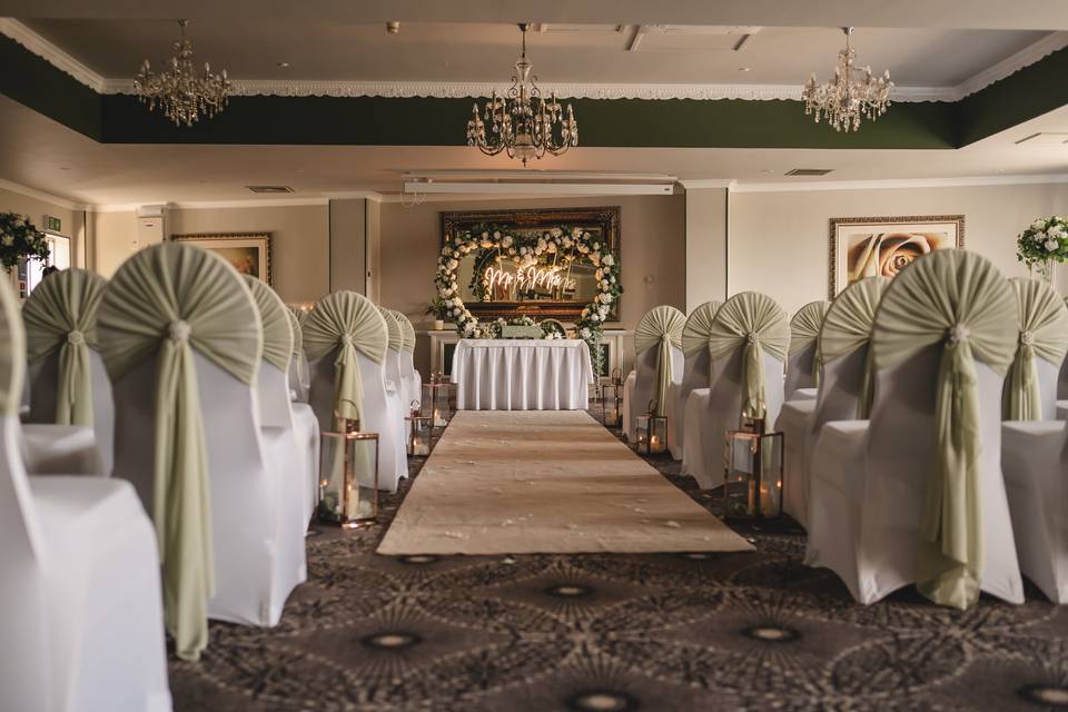Wedding Reception Up stairs