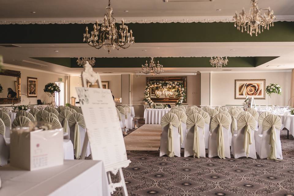 Wedding Reception Upstairs