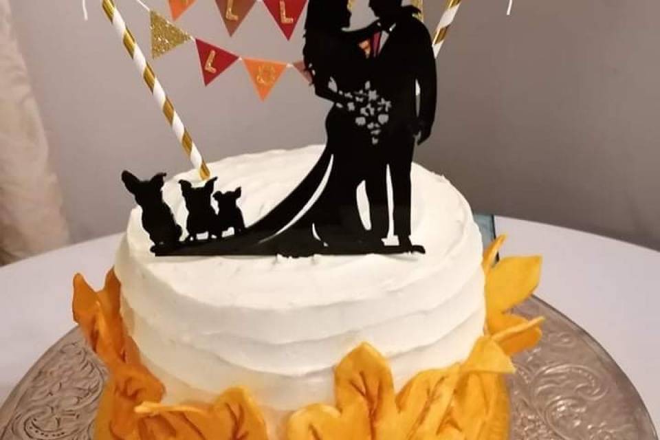 Single tier cake