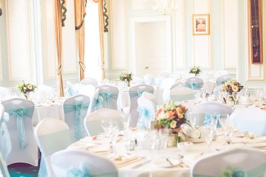 Beautiful pastel colours in the vaux room