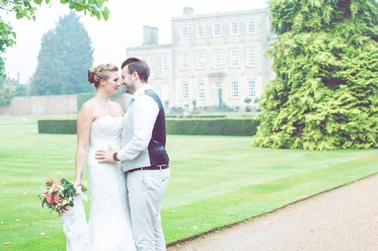 Beautiful pastel colours in the vaux room