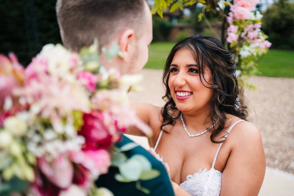 Gaze into each others eyes