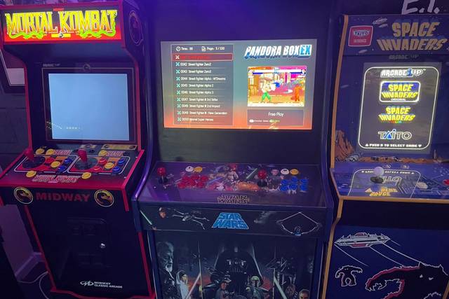 Retro arcade machines packed w