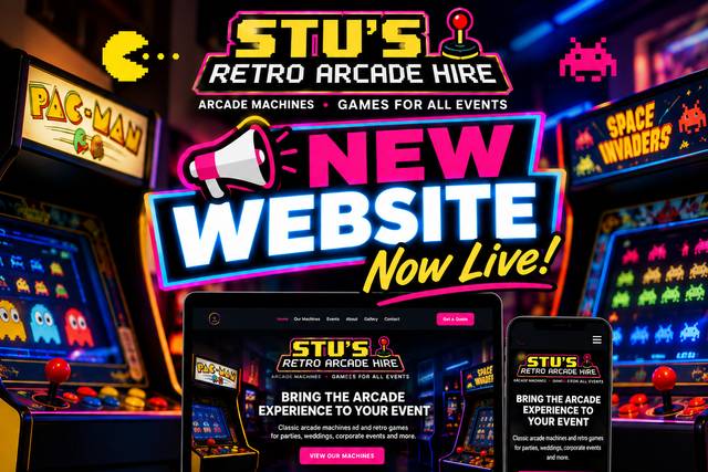 Retro arcade hire for weddings