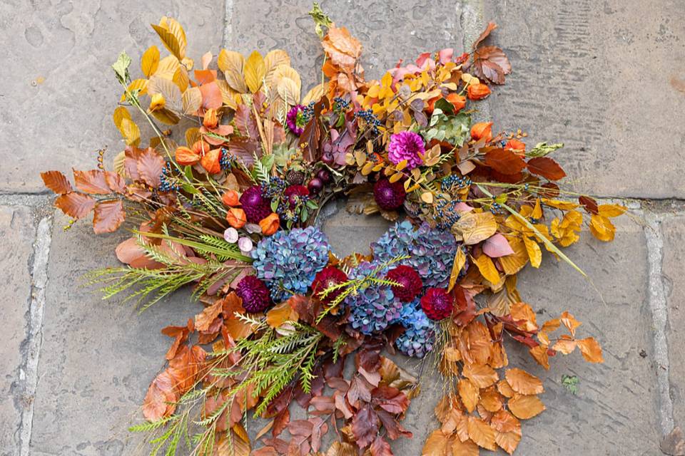 Autumnal wreath