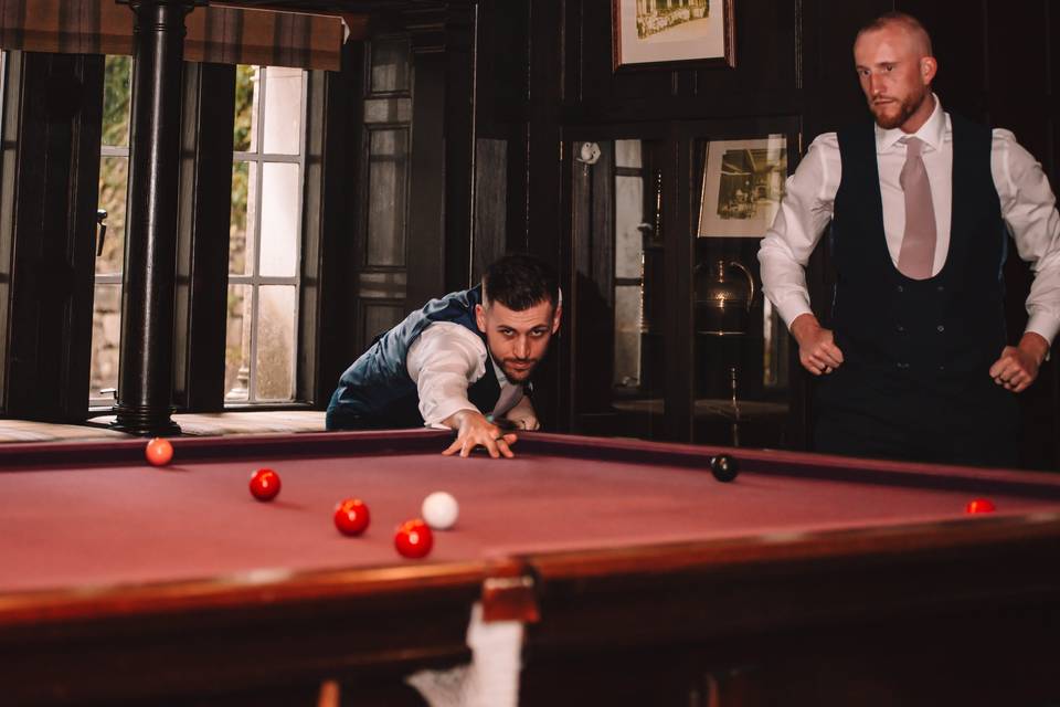 Groom prep = pool