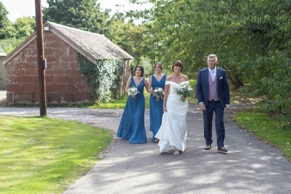 Here comes the bride