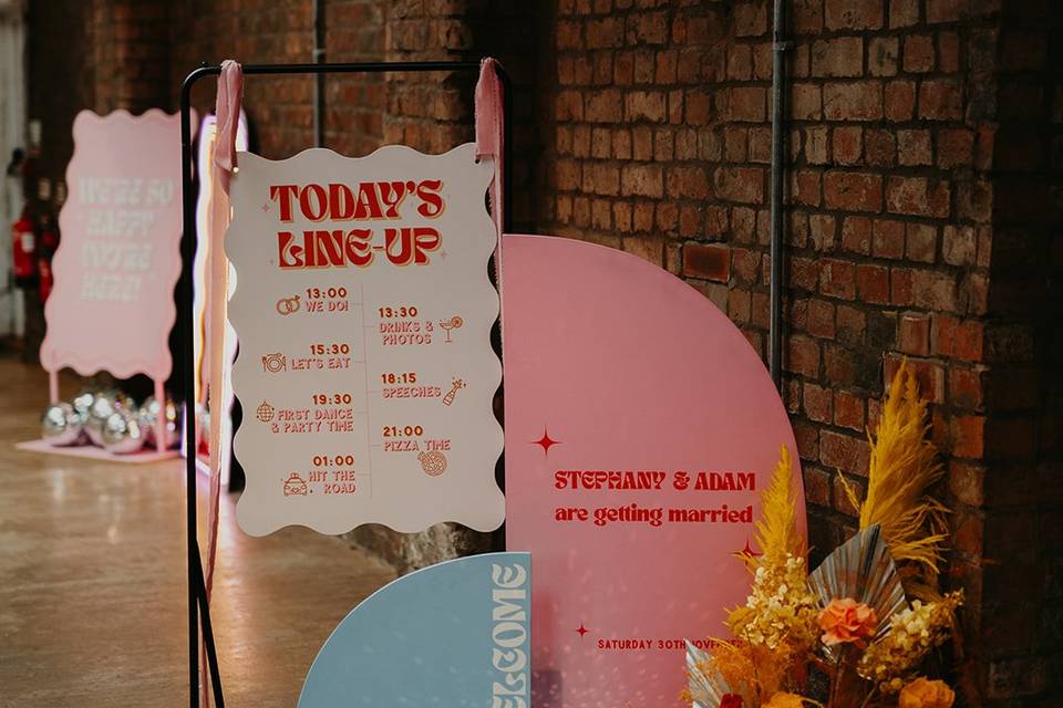 Vegas inspired wedding