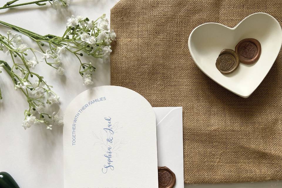 Arched invitations