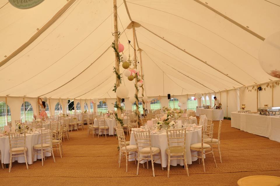 Eggington House three pole marquee