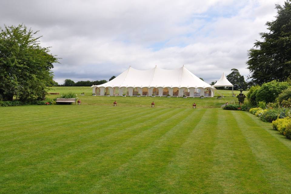 Our Petal pole marquee