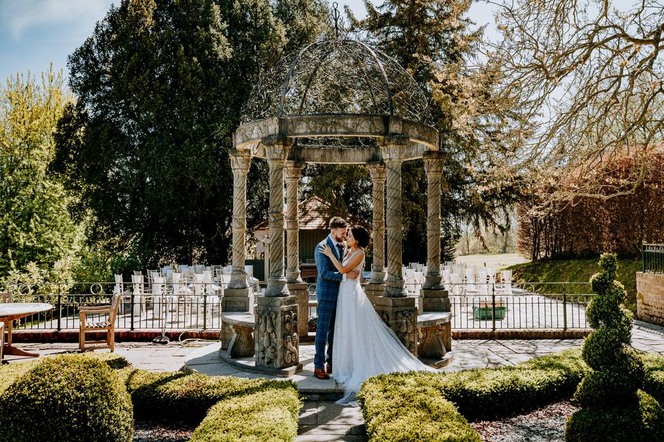 Ceremony in the gardens