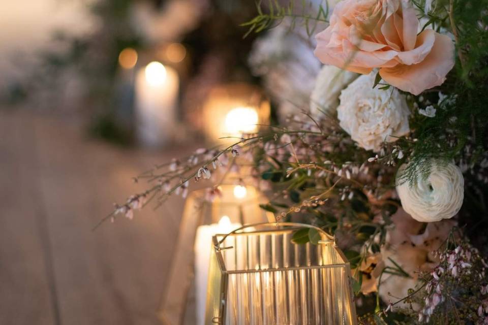 Flowers & candlelight