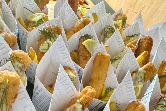 Fish and Chip canapes
