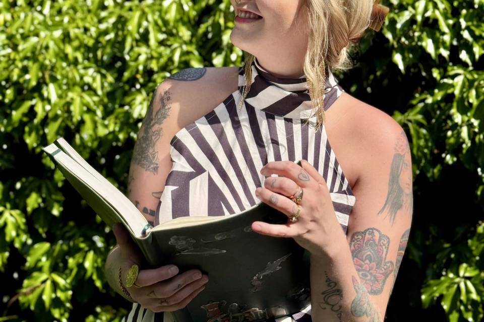 Alternative wedding celebrant.